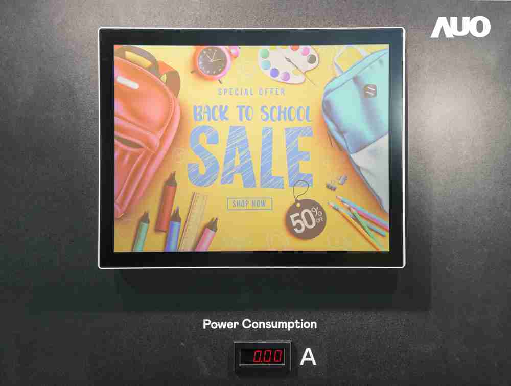 蓝狮在线展示胆固醇液晶超低耗能户外全彩显示器，，，ChLC（胆固醇液晶）以双稳态技术使静态显示零功耗，，，，具省电、、高彩度、、、环保的特性，，，还整合软硬件系统解决方案，，可透过单一云端平台管理